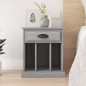 vidaXL Comodino Grigio Sonoma 43x36x50 cm vidaXL Comodino Grigio Sonoma 43x36x50 cm