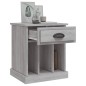 vidaXL Comodino Grigio Sonoma 43x36x50 cm vidaXL Comodino Grigio Sonoma 43x36x50 cm