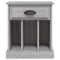 vidaXL Comodino Grigio Sonoma 43x36x50 cm vidaXL Comodino Grigio Sonoma 43x36x50 cm