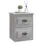 vidaXL Comodino a Parete Grigio Sonoma 41,5x36x53 cm vidaXL Comodino a Parete Grigio Sonoma 41,5x36x53 cm