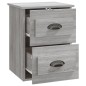 vidaXL Comodino a Parete Grigio Sonoma 41,5x36x53 cm vidaXL Comodino a Parete Grigio Sonoma 41,5x36x53 cm
