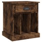 vidaXL Comodino Rovere Fumo 43x36x50 cm vidaXL Comodino Rovere Fumo 43x36x50 cm