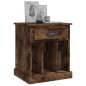 vidaXL Comodino Rovere Fumo 43x36x50 cm vidaXL Comodino Rovere Fumo 43x36x50 cm