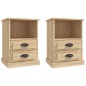 vidaXL Comodini 2 pz Rovere Sonoma 43x36x60 cm