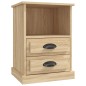 vidaXL Comodini 2 pz Rovere Sonoma 43x36x60 cm