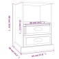 vidaXL Comodini 2 pz Rovere Sonoma 43x36x60 cm
