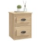 vidaXL Comodino a Parete Rovere Sonoma 41,5x36x53 cm