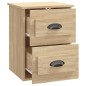 vidaXL Comodino a Parete Rovere Sonoma 41,5x36x53 cm