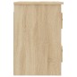 vidaXL Comodino a Parete Rovere Sonoma 41,5x36x53 cm