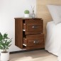 vidaXL Comodino a Parete Rovere Marrone 41,5x36x53 cm vidaXL Comodino a Parete Rovere Marrone 41,5x36x53 cm
