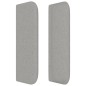 Testiera ad Orecchio Grigio Chiaro 103x16x78/88 cm in Tessuto Testiera ad Orecchio Grigio Chiaro 103x16x78/88 cm in Tessuto