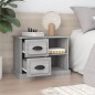 vidaXL Comodino Grigio Sonoma 60x35,5x45 cm