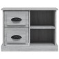 vidaXL Comodino Grigio Sonoma 60x35,5x45 cm