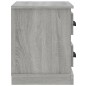 vidaXL Comodino Grigio Sonoma 60x35,5x45 cm