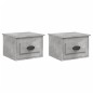 vidaXL Comodini a Parete 2 pz Grigio Cemento 41,5x36x28 cm vidaXL Comodini a Parete 2 pz Grigio Cemento 41,5x36x28 cm