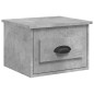 vidaXL Comodini a Parete 2 pz Grigio Cemento 41,5x36x28 cm vidaXL Comodini a Parete 2 pz Grigio Cemento 41,5x36x28 cm