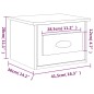 vidaXL Comodino a Parete Grigio Sonoma 41,5x36x28 cm vidaXL Comodino a Parete Grigio Sonoma 41,5x36x28 cm