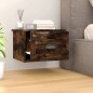 vidaXL Comodino a Parete Rovere Fumo 41,5x36x28 cm vidaXL Comodino a Parete Rovere Fumo 41,5x36x28 cm