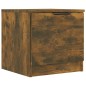 vidaXL Comodino Rovere Fumo 40x39x40 cm vidaXL Comodino Rovere Fumo 40x39x40 cm