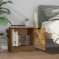 vidaXL Comodino Rovere Fumo 40x39x40 cm vidaXL Comodino Rovere Fumo 40x39x40 cm