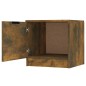 vidaXL Comodino Rovere Fumo 40x39x40 cm vidaXL Comodino Rovere Fumo 40x39x40 cm