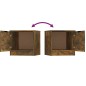 vidaXL Comodino Rovere Fumo 40x39x40 cm vidaXL Comodino Rovere Fumo 40x39x40 cm