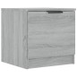 vidaXL Comodino Grigio Sonoma 40x39x40 cm vidaXL Comodino Grigio Sonoma 40x39x40 cm