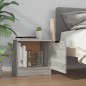vidaXL Comodino Grigio Sonoma 40x39x40 cm vidaXL Comodino Grigio Sonoma 40x39x40 cm