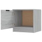vidaXL Comodino Grigio Sonoma 40x39x40 cm vidaXL Comodino Grigio Sonoma 40x39x40 cm