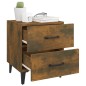 vidaXL Comodino Rovere Fumo 40x35x47,5 cm