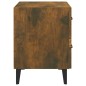 vidaXL Comodino Rovere Fumo 40x35x47,5 cm