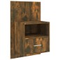 vidaXL Comodino a Muro Rovere Fumo vidaXL Comodino a Muro Rovere Fumo