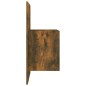 vidaXL Comodino a Muro Rovere Fumo vidaXL Comodino a Muro Rovere Fumo