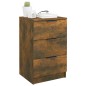vidaXL Comodino Rovere Fumo 40x36x65 cm vidaXL Comodino Rovere Fumo 40x36x65 cm