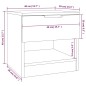 vidaXL Comodini 2pz Grigio Sonoma in Legno Multistrato
