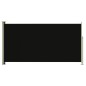 Tenda Laterale Retrattile per Patio 160x300 cm Nera Tenda Laterale Retrattile per Patio 160x300 cm Nera