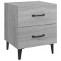 vidaXL Comodino Grigio Sonoma 40x35x47,5 cm