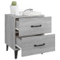 vidaXL Comodino Grigio Sonoma 40x35x47,5 cm