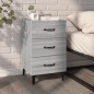 vidaXL Comodino Grigio Sonoma 40x40x66 cm in Legno Multistrato vidaXL Comodino Grigio Sonoma 40x40x66 cm in Legno Multistrato
