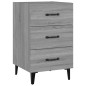 vidaXL Comodino Grigio Sonoma 40x40x66 cm in Legno Multistrato vidaXL Comodino Grigio Sonoma 40x40x66 cm in Legno Multistrato