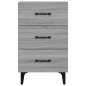 vidaXL Comodino Grigio Sonoma 40x40x66 cm in Legno Multistrato vidaXL Comodino Grigio Sonoma 40x40x66 cm in Legno Multistrato