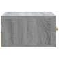 vidaXL Comodini a Muro 2 pz Grigio Sonoma 35x35x20 cm