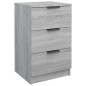 vidaXL Comodino Grigio Sonoma 40x36x65 cm vidaXL Comodino Grigio Sonoma 40x36x65 cm