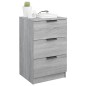 vidaXL Comodino Grigio Sonoma 40x36x65 cm vidaXL Comodino Grigio Sonoma 40x36x65 cm