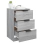 vidaXL Comodino Grigio Sonoma 40x36x65 cm vidaXL Comodino Grigio Sonoma 40x36x65 cm