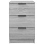 vidaXL Comodino Grigio Sonoma 40x36x65 cm vidaXL Comodino Grigio Sonoma 40x36x65 cm
