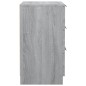 vidaXL Comodino Grigio Sonoma 40x36x65 cm vidaXL Comodino Grigio Sonoma 40x36x65 cm