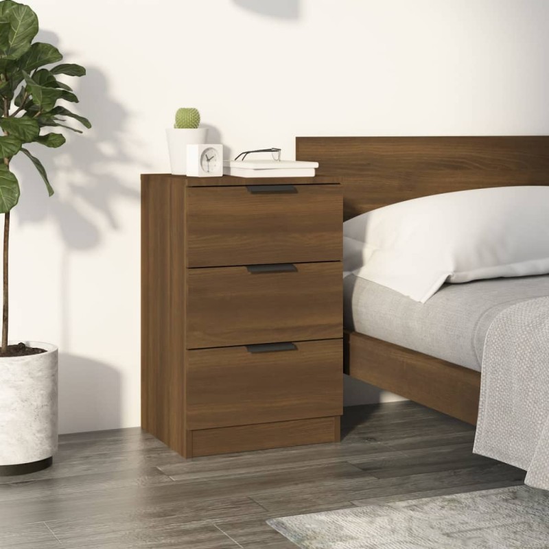 vidaXL Comodino Rovere Marrone 40x36x65 cm vidaXL Comodino Rovere Marrone 40x36x65 cm