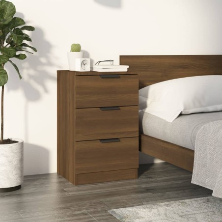 vidaXL Comodino Rovere Marrone 40x36x65 cm