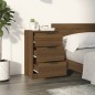 vidaXL Comodino Rovere Marrone 40x36x65 cm vidaXL Comodino Rovere Marrone 40x36x65 cm